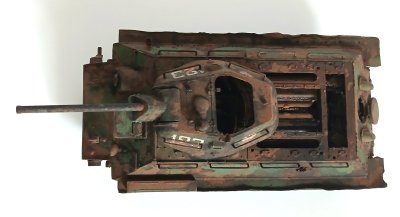 Czołg średni T-34/76 obrazca 1942, spalony