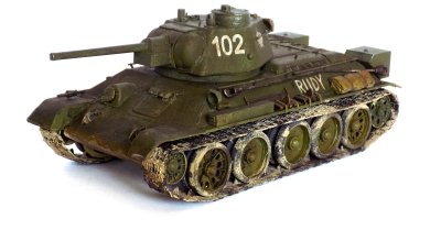 T-34-76 obr. 1943 - 102 RUDY!