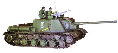 Ciężkie działo pancerne ISU-122.