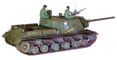 Ciężkie działo pancerne ISU-122.