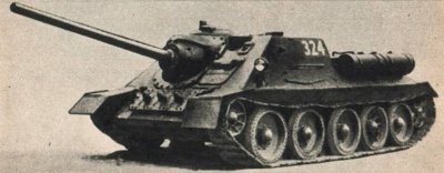 Działo pancerne SU-85.