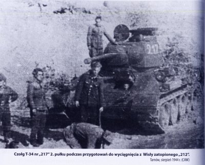 Czołg średni T-34/76 pomnik w Studziankach Panc.