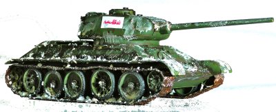 Czołg średni T-34/85 z pomnika w Gdańsku.