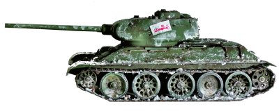 Czołg średni T-34/85 z pomnika w Gdańsku.