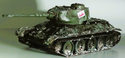 Czołg średni T-34/85 z pomnika w Gdańsku.