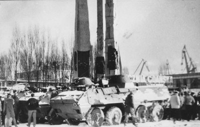Czołg średni T-34/85 z pomnika w Gdańsku.