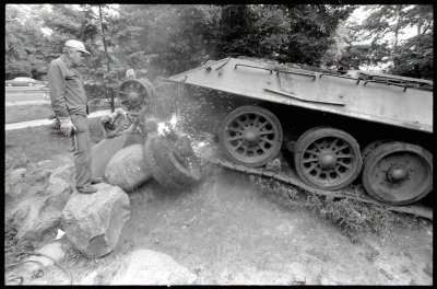 Czołg średni T-34/85 z pomnika w Gdańsku.