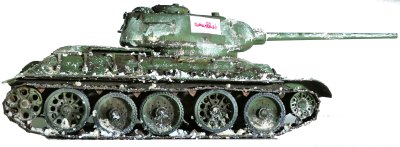 Czołg średni T-34/85 z pomnika w Gdańsku.