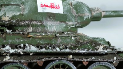 Czołg średni T-34/85 z pomnika w Gdańsku.