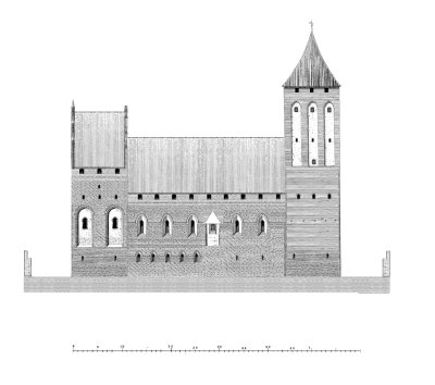 Zamek krzyżacki w Bałdze.