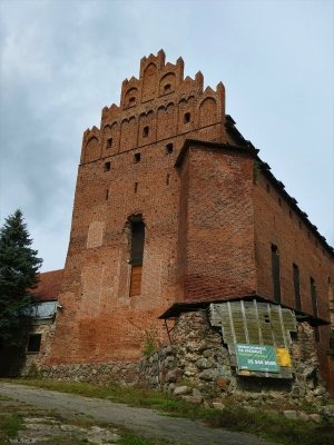 Zamek krzyżacki w Barcianach.