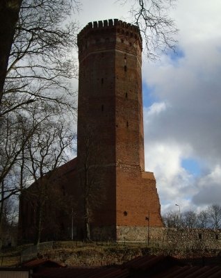 Zamek krzyżacki w Człuchowie.