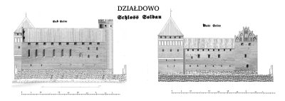 Zamek krzyżacki w Działdowie.