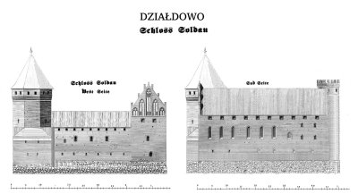 Zamek krzyżacki w Działdowie.