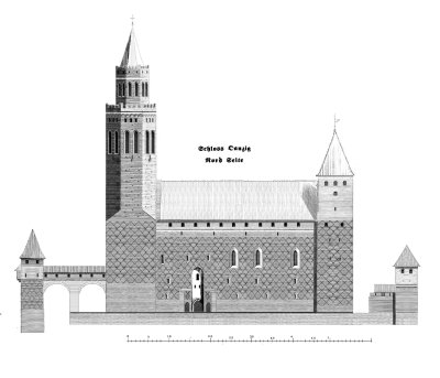 Zamek krzyżacki w Gdańsku.