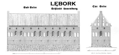 Zamek krzyżacki w Lęborku.