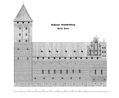 Zamek krzyżacki w Pokarminie.