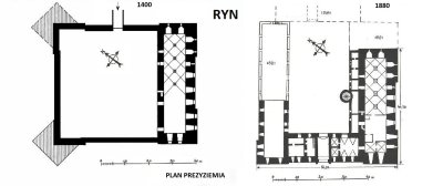 Zamek krzyżacki w Rynie.