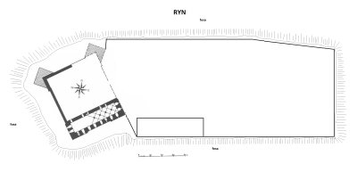 Zamek krzyżacki w Rynie.