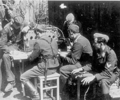 Punkt łączności z Luftnachrichten-Regiment 12.