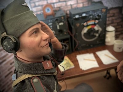 Punkt łączności z Luftnachrichten-Regiment 12.