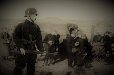 Żołnierz z personelu naziemnego Luftwaffe.