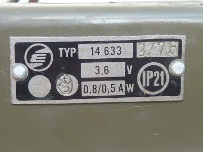 Lampa wojskowa RAS - 67 / 1044