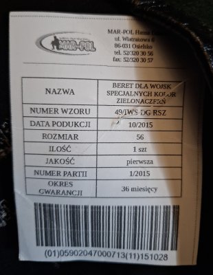 Beret Wojsk Specjalnych