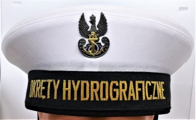 Czapka garnizonowa marynarska - okręty hydrografi