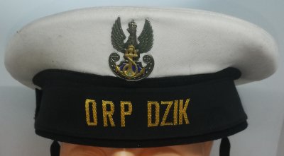Czapka garnizonowa marynarska - ORP Dzik
