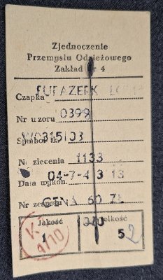 Furażerka Wojsk Lotniczych wz. 1958 