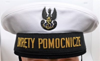 Czapka garnizonowa marynarska - okręty pomocnicze