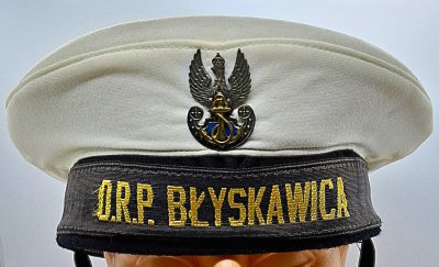 Czapka garnizonowa marynarska - ORP Błyskawica