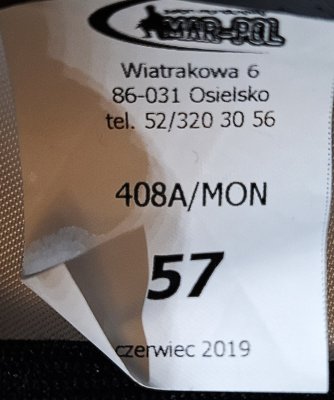 Czapka garnizonowa marynarska - ORP Sęp