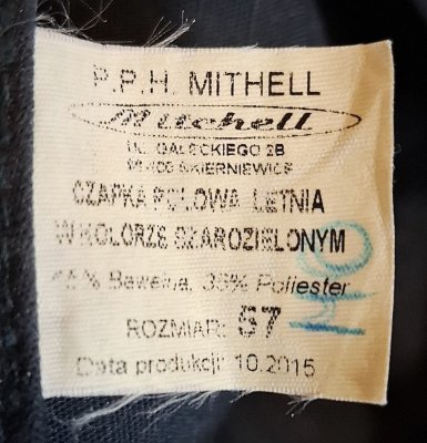 Czapka polowa letnia wz. 2005