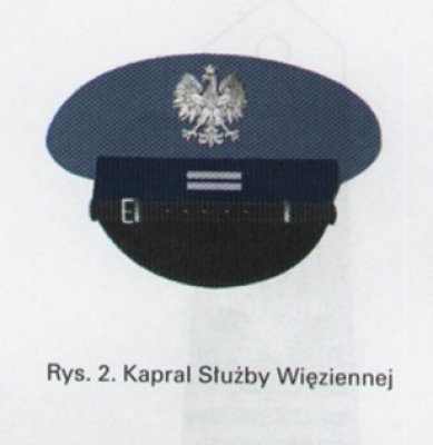 Czapka służbowa Służba Więzienna - kapral