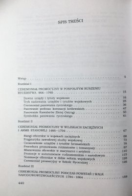Ceremoniał promocyjny w Wojsku Polskim 996-1996