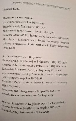Dzieje Policji Państwowej w Bydgoszczy w okresie 