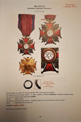 Krzyż Zasługi 1923-2024 - katalog
