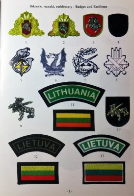 Litewskie Insygnia Wojskowe - Lithuanian Military 