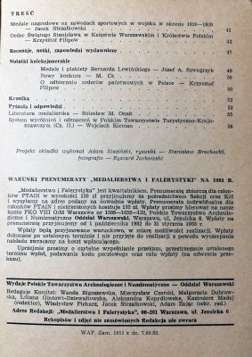 Medalierstwo i falerystyka nr 3