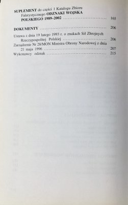 Odznaki Wojska Polskiego 1943-2003 - Katalog zbior
