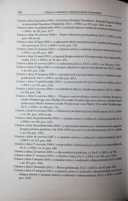 Ustawa o orderach i odznaczeniach komentarz