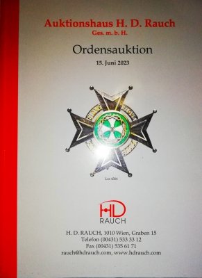 Auktionhaus H. D. Rauch Ges. m. b. H. Ordensauktio