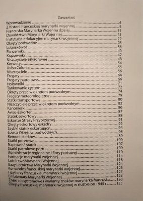 Wojskowe francuskie siły morskie - katalog refere