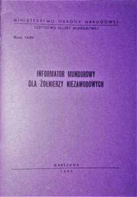 Informator mundurowy dla żołnierzy niezawodowych