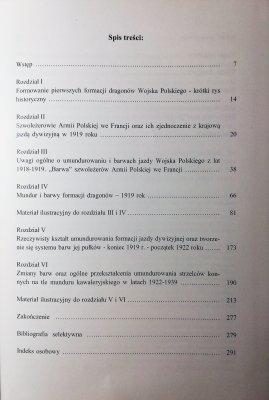Mundur i barwy jazdy dywizyjnej oraz strzelców ko