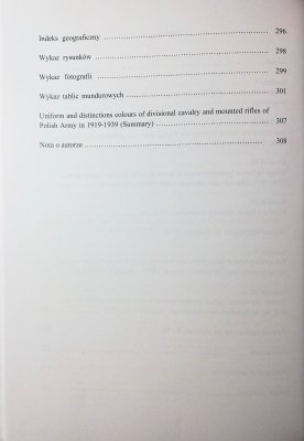 Mundur i barwy jazdy dywizyjnej oraz strzelców ko
