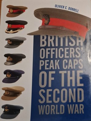 British officers' peak caps of the second world wa