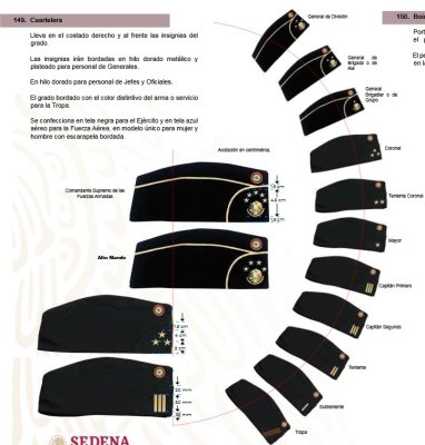 Gorra cuartelera del ejército Mexicano - Capitán